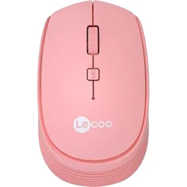 Lenovo Lecoo WS202 Kablosuz Mouse | 1200DPI | 4 Tuşlu | Ergonomik Tasarım | 10 Metre Mesafe | Pembe