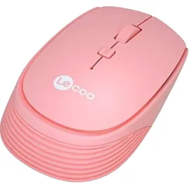 Lenovo Lecoo WS202 Kablosuz Mouse | 1200DPI | 4 Tuşlu | Ergonomik Tasarım | 10 Metre Mesafe | Pembe