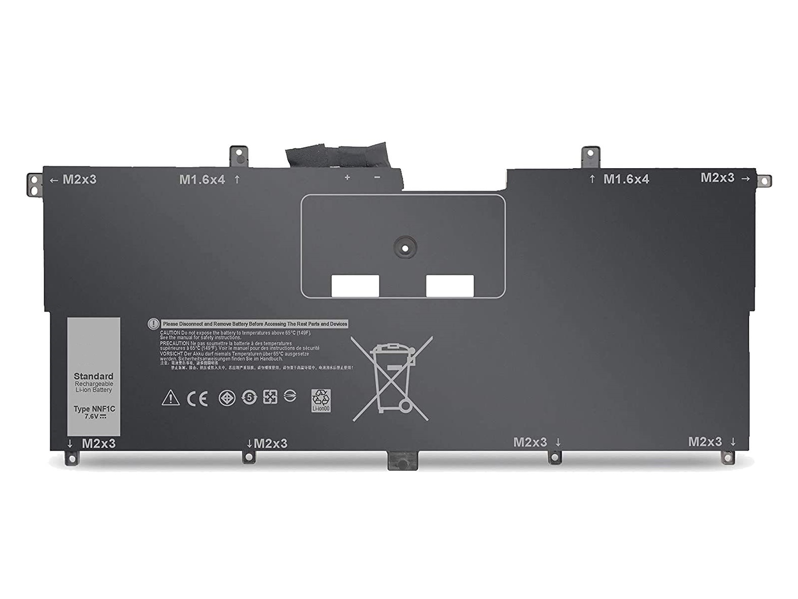 RETRO Dell XPS 9365, NNF1C, HMPFH Notebook Bataryası