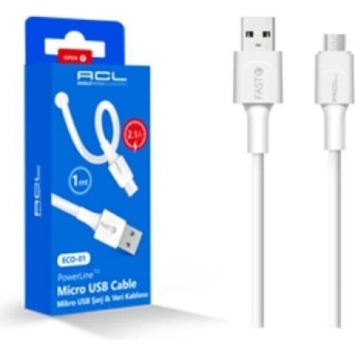 ACL Eco-1 micro usb şarj data kablosu