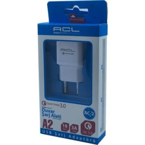 ACL AC-A2 3.0A Quick Charge Şarj Kafası