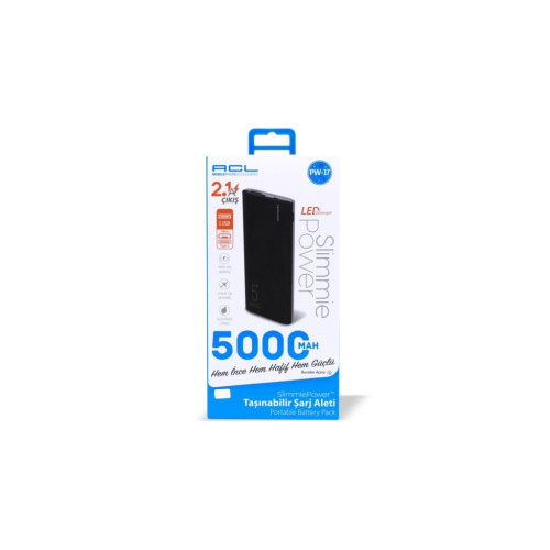 Acl PW-17 Taşınabilir Powerbank Şarj Aleti 5000Mah