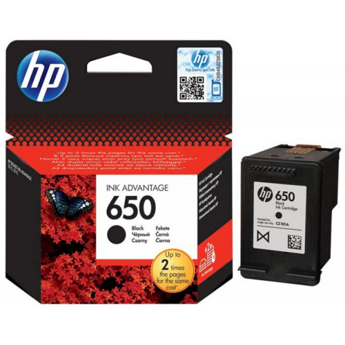 HP 650 Siyah Orjinal kartuş 360 Sayfa ( nr650s)