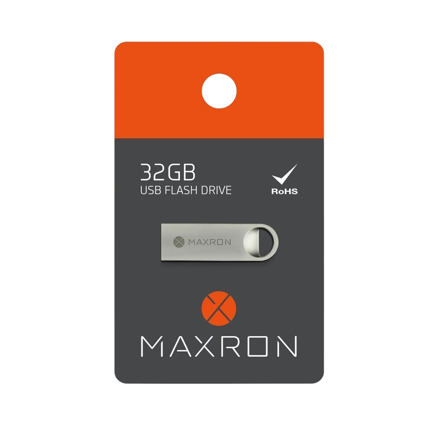 maxron-32-gb-flash-bellek-metal-govde-omur-boyu-garantili-guvenli-usb-bellek-47110