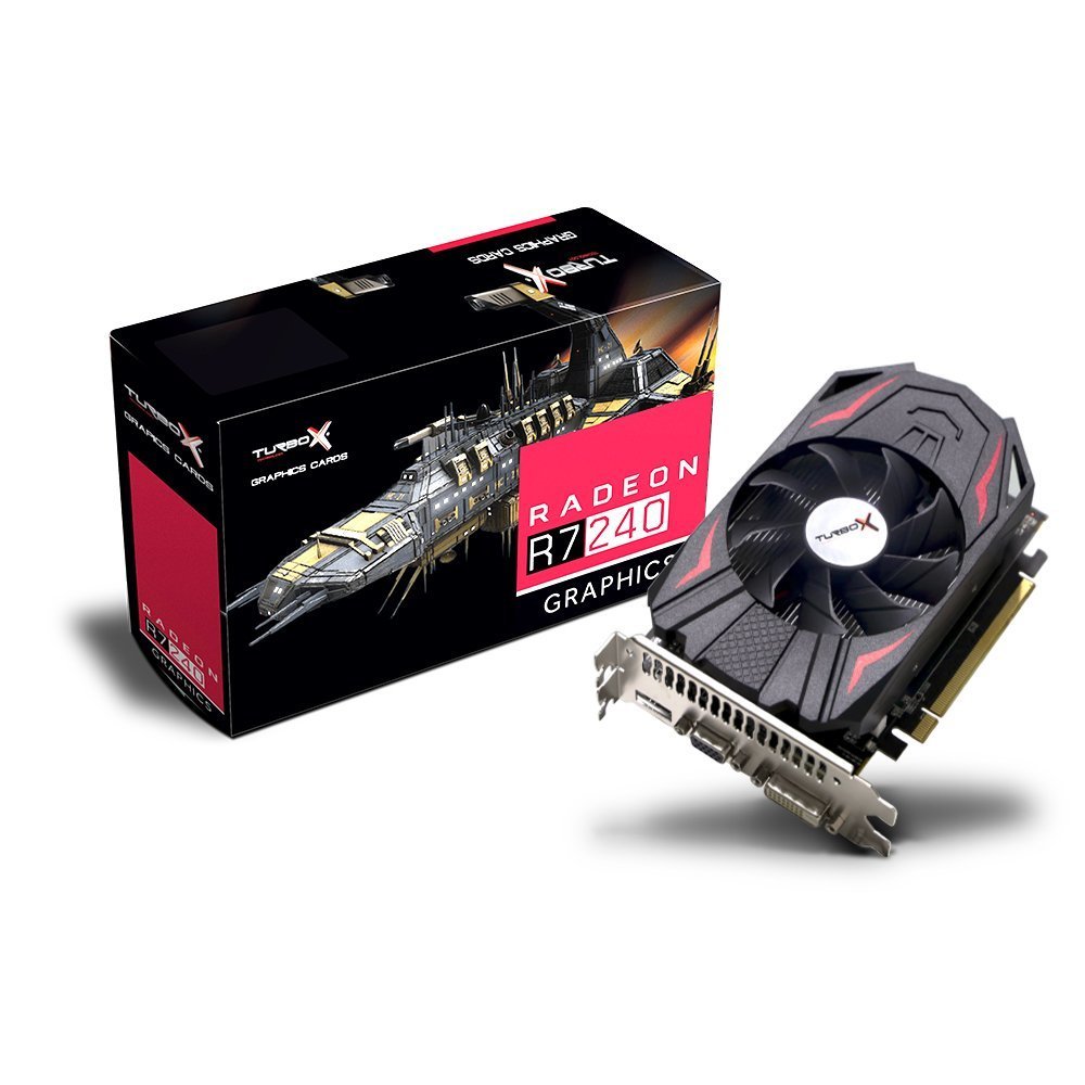 Turbox Battle Base N R7 240 2GB GDDR5 128Bit Ekran Kartı | VGA, DVI, HDMI, Tek Fan (Box)