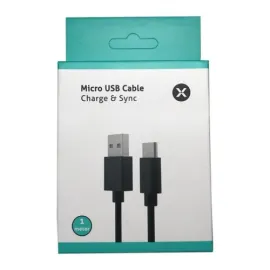 Dexim 2.4A Micro USB Şarj ve Data Kablosu Siyah